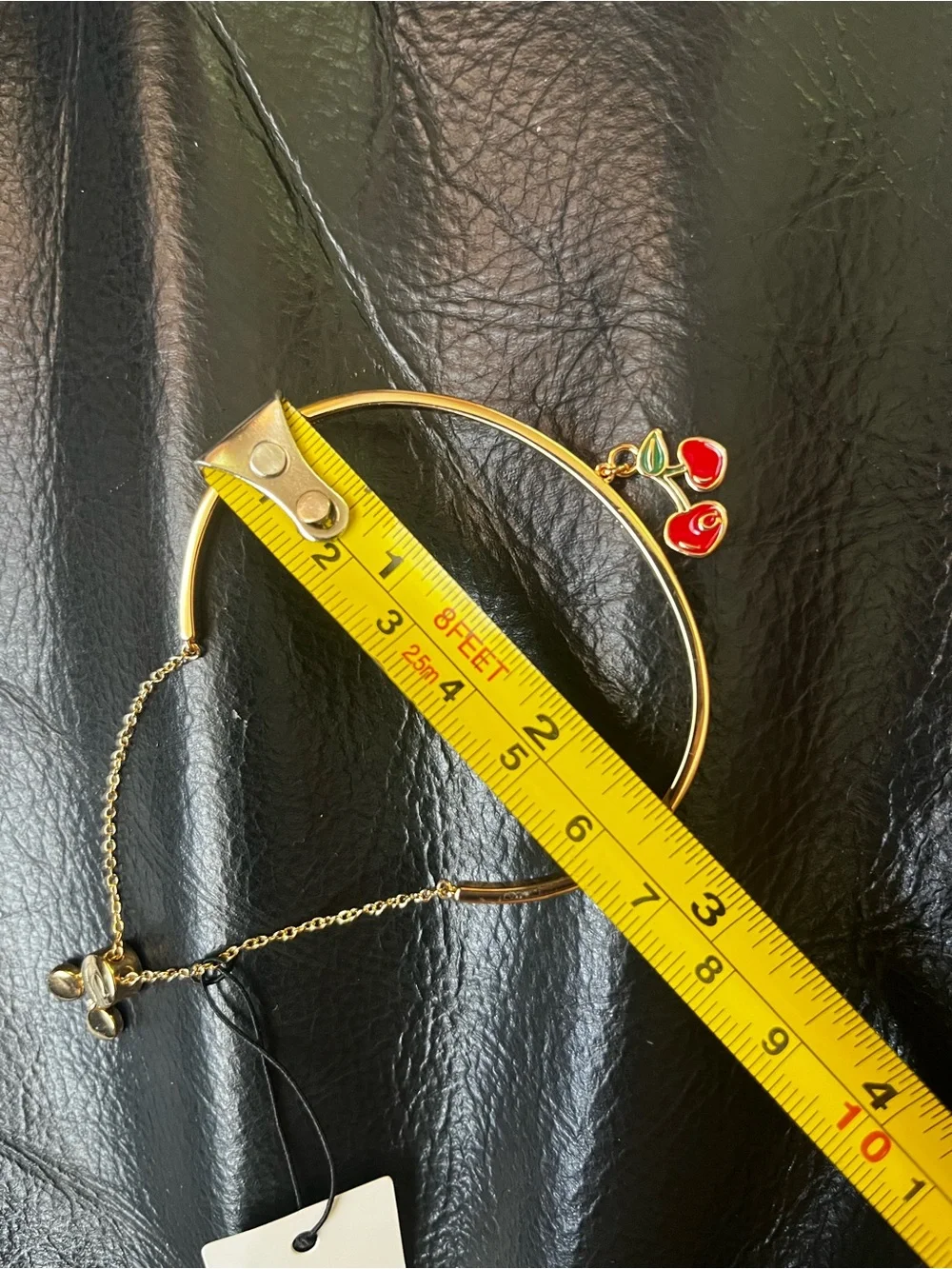 New Coach Cherry Charm Bangle Bracelet